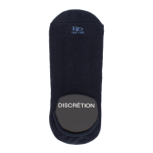 Katoenen bouclette solerette - marineblauw