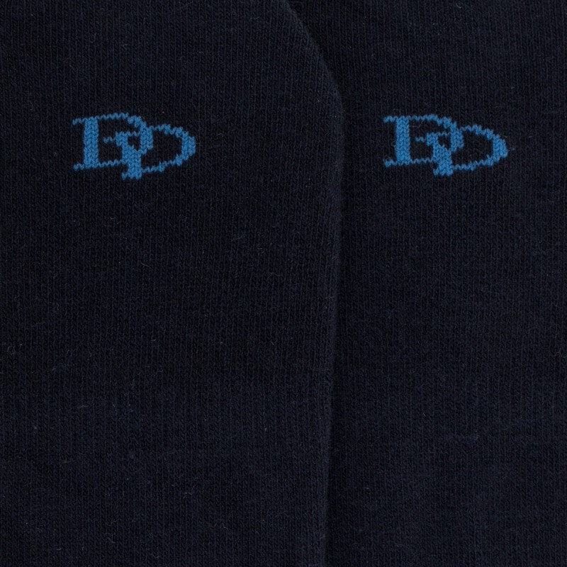 Onzichtbare sokken met antislip hielband - marineblauw