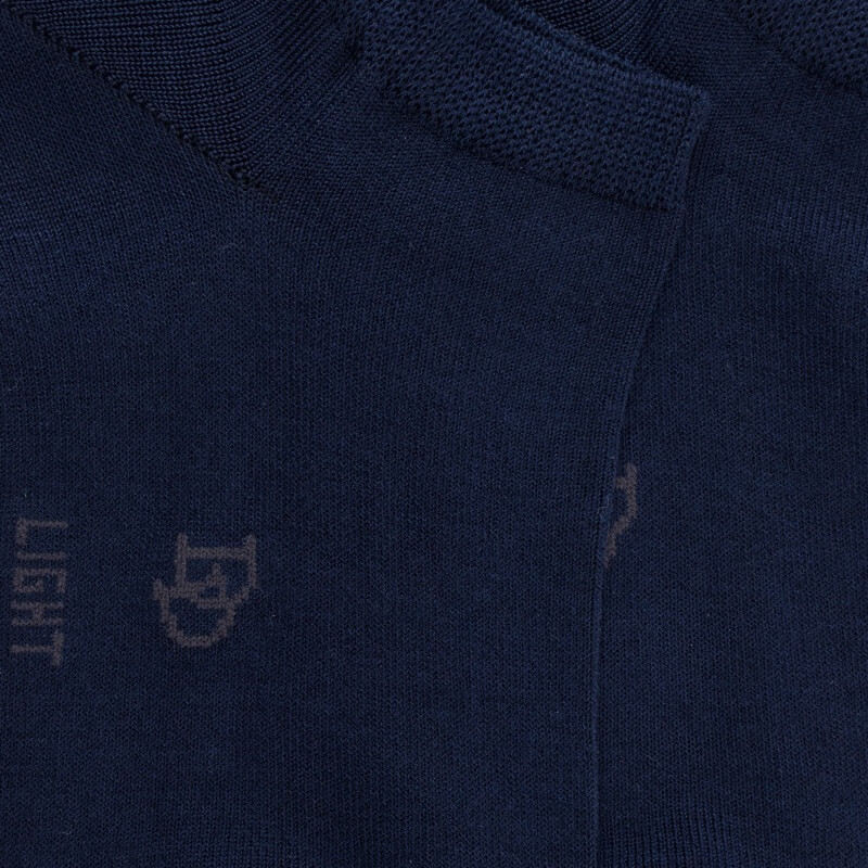 Damessokken met lichte ruit - Donkerblauw