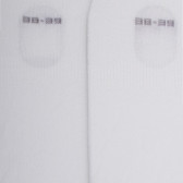 Dames sokken van onzichtbaar katoen met antislip strips - Wit