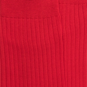 Luxe sokken in extra fijn Schots garen - Ponceau rood