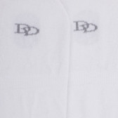 Onzichtbare sokken met antislip hielband - Wit