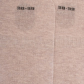 Damessolet in beige jersey van Egyptisch katoen
