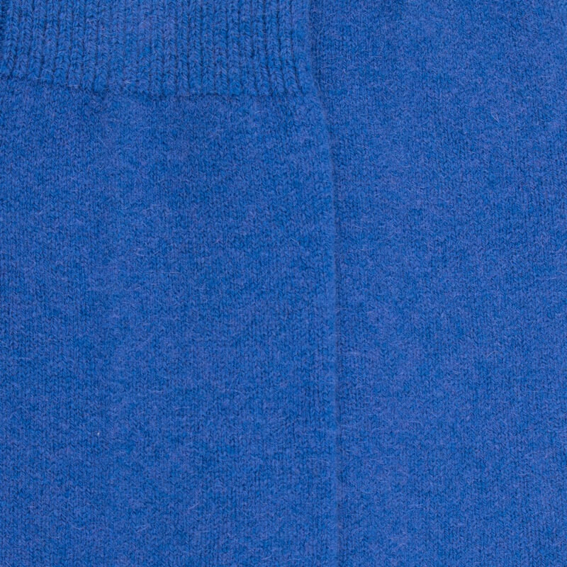 Herenkousen van wol en kasjmier - Blauw Frankrijk