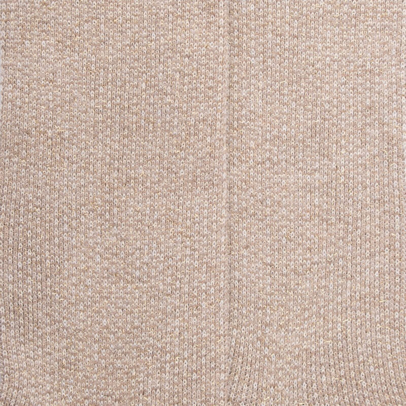 Sok van angorawol en glanzende lurex - Capuccino
