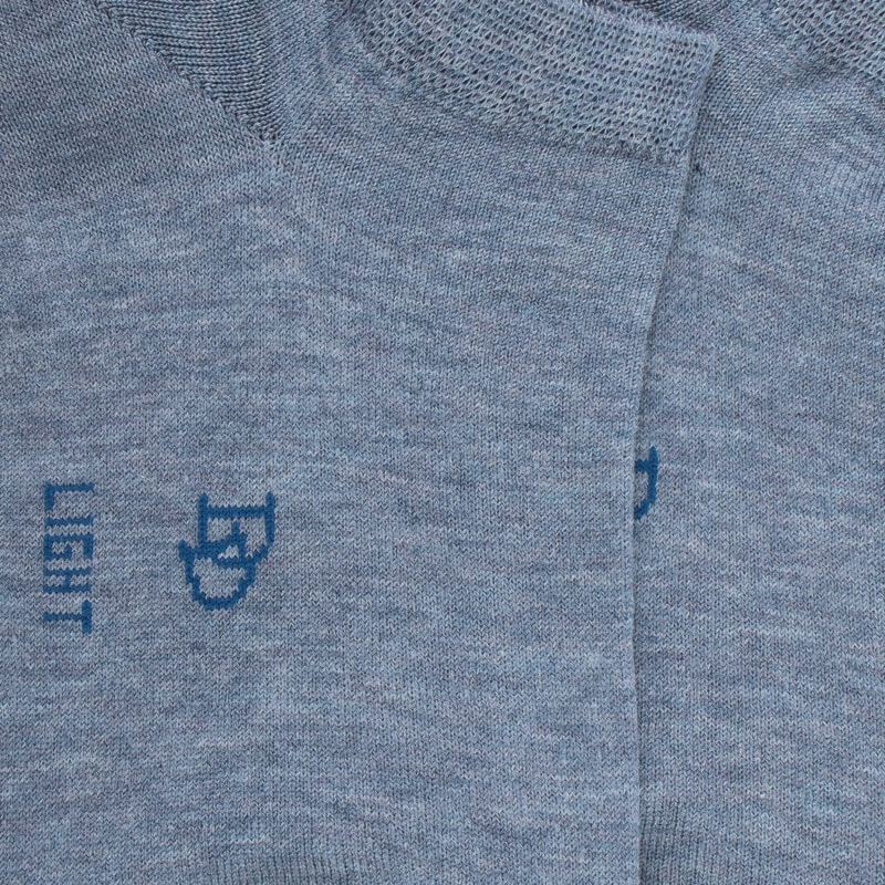 Damessokken van Schots garen - Gletsjerblauw