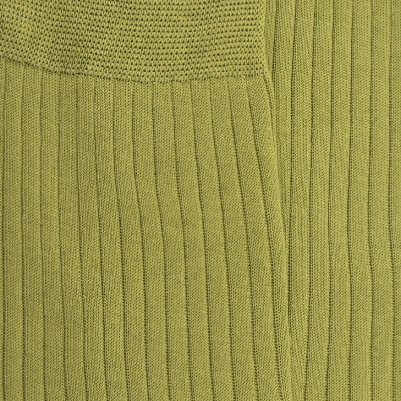 Luxe sokken in extra fijn ruitjesgaren - Groen