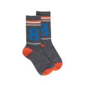 Number 8 Cotton Fancy Socks - Grijs
