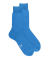 Lichtgewicht herensokken van 100% effen Schots garen - Bassin Blauw