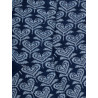 Korte damessokken van lisle met hartvormig bloempatroon met glinsterend effect - Zeilboot Blauw | Doré Doré
