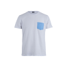 Katoenen heren-T-shirt met gedessineerde zak - Wit | Doré Doré