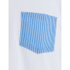 Katoenen heren-T-shirt met gedessineerde zak - Wit | Doré Doré