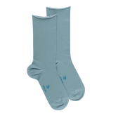 Effen damessokken van TENCEL™ Lyocell - Weegbree groen | Doré Doré