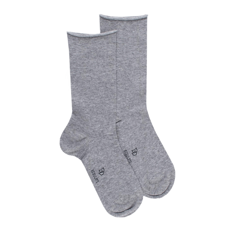 Effen damessokken van TENCEL™ Lyocell - Rotsachtig grijs | Doré Doré