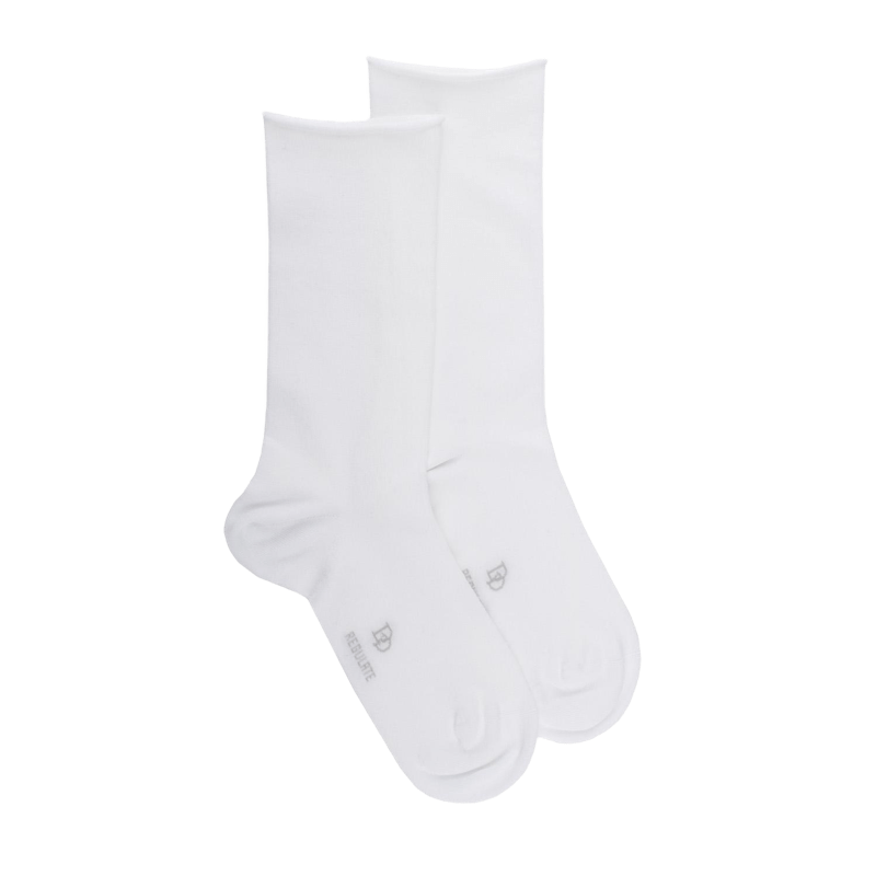 Effen damessokken van TENCEL™ Lyocell - Wit | Doré Doré