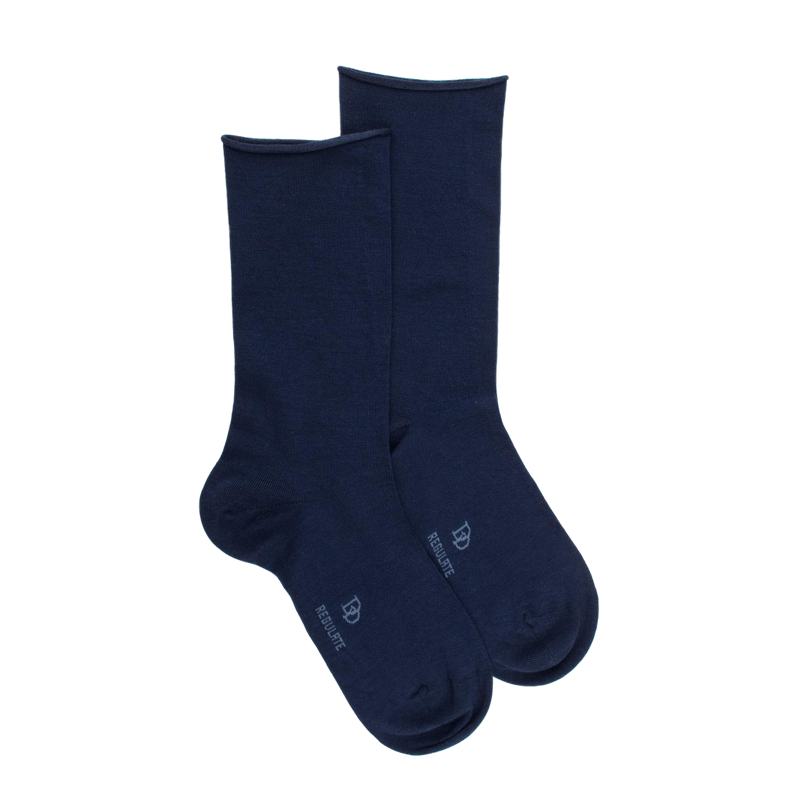Effen damessokken van TENCEL™ Lyocell - Blauw | Doré Doré