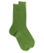 Geribde herensokken van 100% Fil d'Ecosse. - Landgroen