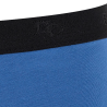 Ondergoed boxershorts voor heren in effen stretchkatoen met elastische band met logo - Macadam blauw | Doré Doré