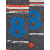 Number 8 Cotton Fancy Socks - Grijs