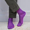 Chaussettes luxe en fil d'écosse extra fin - Violet quetsche