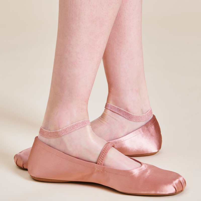 Damessokken in polyamide met lurex spikes en hakken - Koper