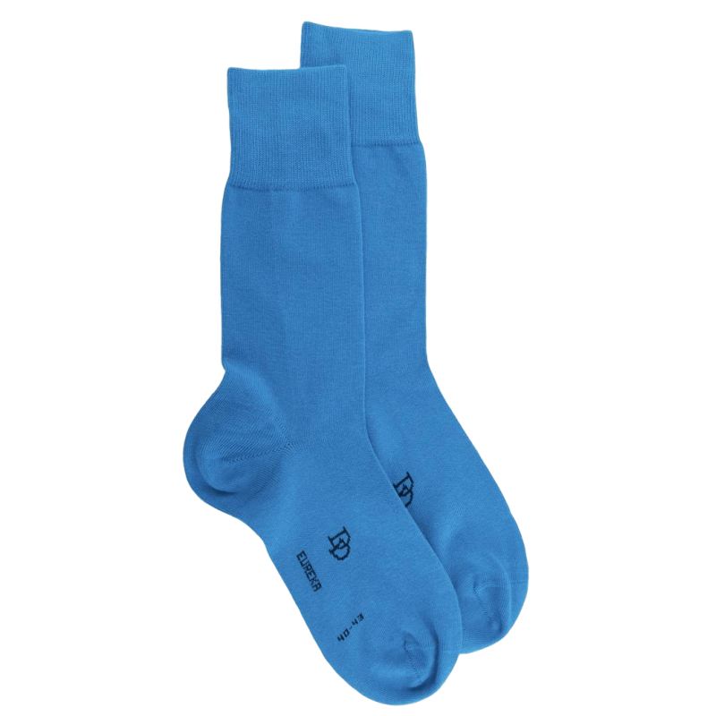 Blauwe sokken van Egyptisch katoen