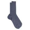Geribde sokken van merinoswol voor heren - Blue Jean