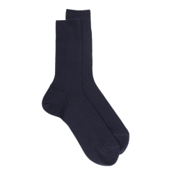 Dore Dore sokken in donkerblauwe wol.