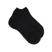 Tule katoen en polyamide sokken - Zwart