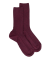 Sokken van Egyptisch katoen zonder elastische boord - Speciaal voor gevoelige benen - Pruimkleurig