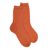 Wollen damessokken - Cognac oranje