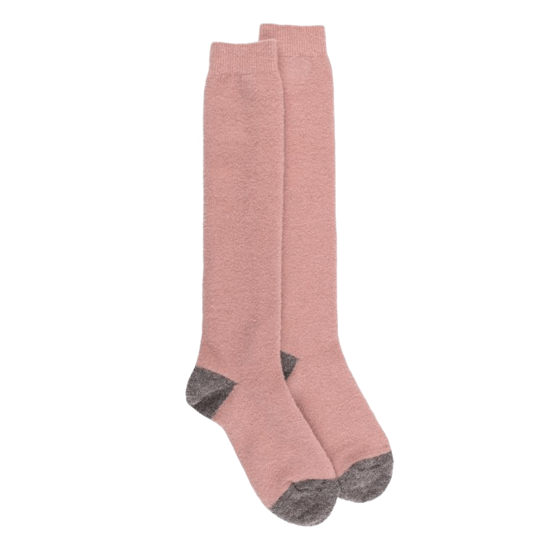 Fleece kniekous voor dames - Rose Praline | Doré Doré