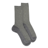 Wollen en angora damessokken zonder elastische boord - Grijs & cameleon | Doré Doré