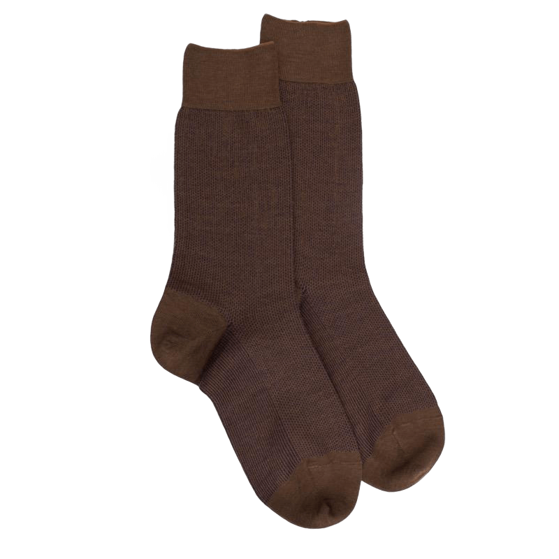 Herenkaviaar sokken van merinowol - Wood & violet Byzance | Doré Doré