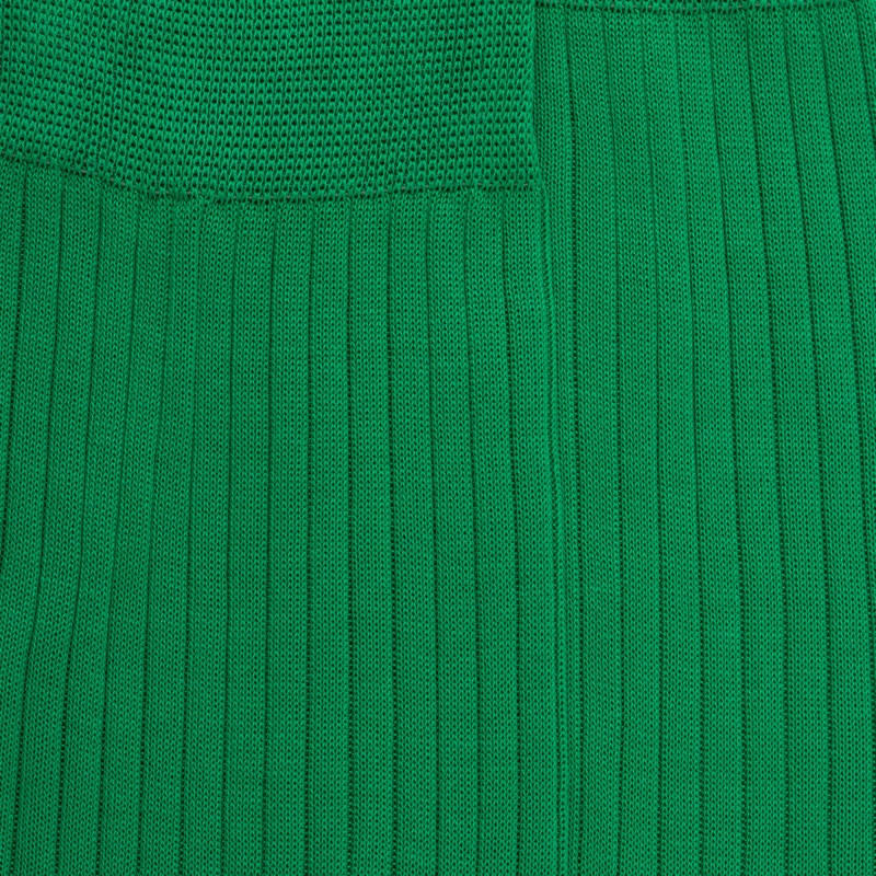 Luxe sokken in extra fijn ruitjesgaren - Groen