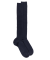 Heren kniebroek van geribde merinoswol - Donker marineblauw