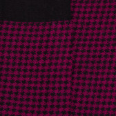 Houndstooth wollen sokken - Zwart