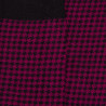 Houndstooth wollen sokken - Zwart
