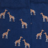 Katoenen herensokken met giraffepatroon - Zeilbootblauw