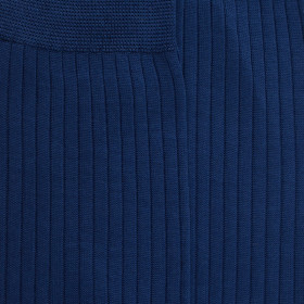 Geribde herensokken van 100% Schots garen - Zeilboot Blauw | Doré Doré
