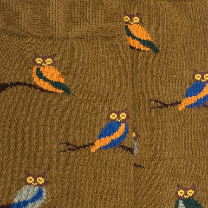 Katoenen uilensokken voor heren - Pistache groen & kosmos blauw | Doré Doré