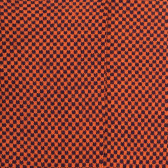 Geometrische wollen herensokken zonder elastische boord - Moerbei paars & cognac oranje | Doré Doré