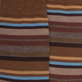 Multicoloured fijngestreepte sokken van merinowol - Bois & camel | Doré Doré
