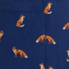 Katoenen herensokken met vossenmotief - Bleu Voilier | Doré Doré