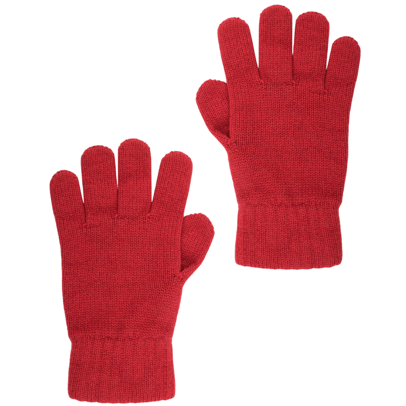 Uniseks handschoenen van wol en kasjmier - Rouge Ponceau | Doré Doré