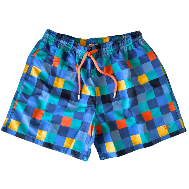 Kinderzwempak schaakbord - Blauw | Doré Doré