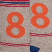 Number 8 Cotton Fancy Socks - Beige