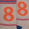 Number 8 Cotton Fancy Socks - Beige