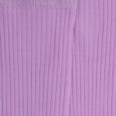 Geribde damessokken van Schots garen - Corolle paars | Doré Doré