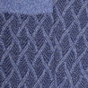 Katoenen en wollen damessokken met glanzend verweven patroon - Bleu Croisette | Zen Cart! Doré Doré